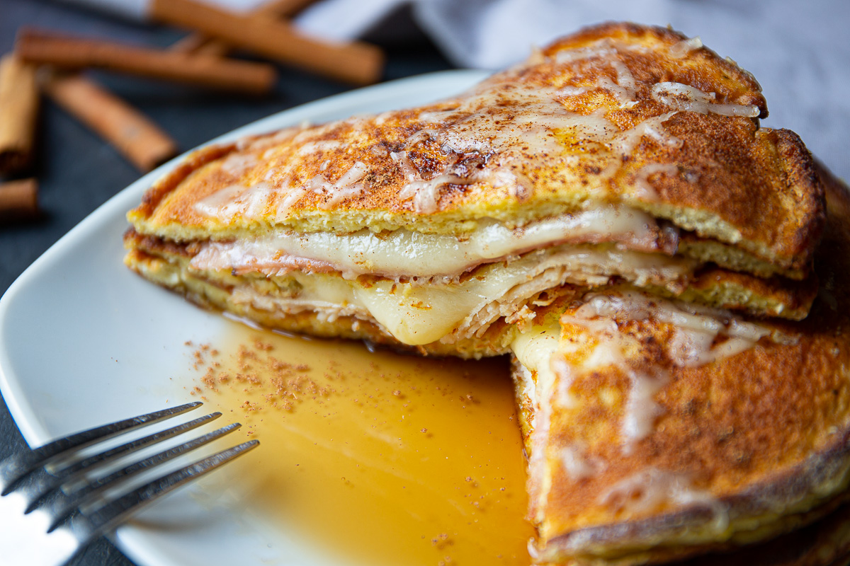 Keto Breakfast Sandwich: Monte Cristo - WickedStuffed Keto Recipe Blog