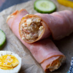 Low Carb Ham and Chicken Salad Wraps