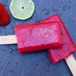strawberry lime popsicles