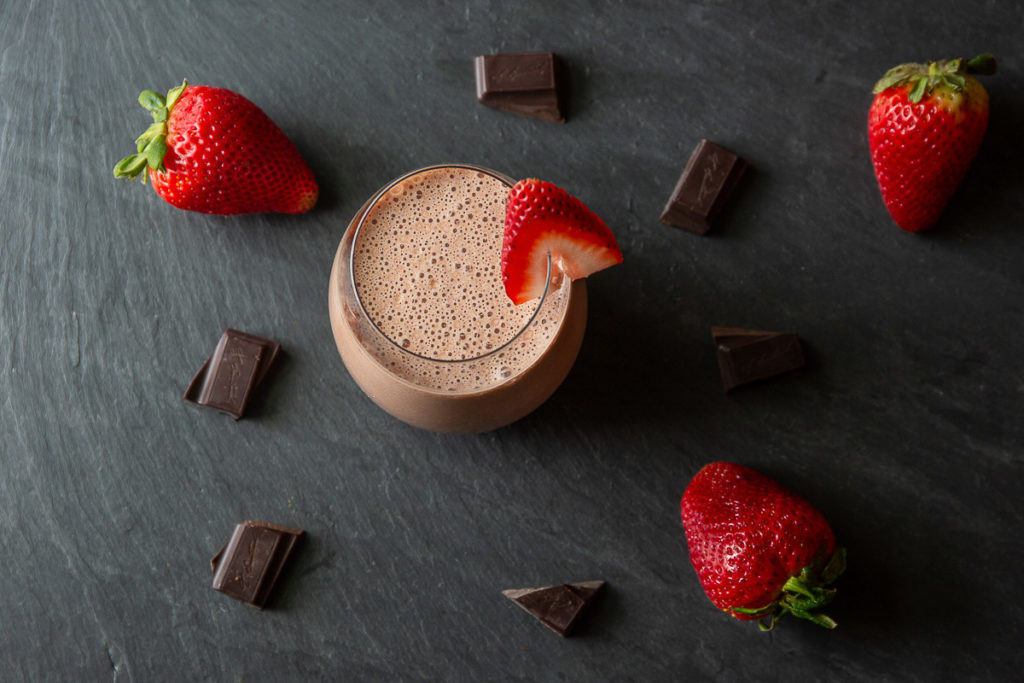 low carb smoothies chocolate covered strawberry