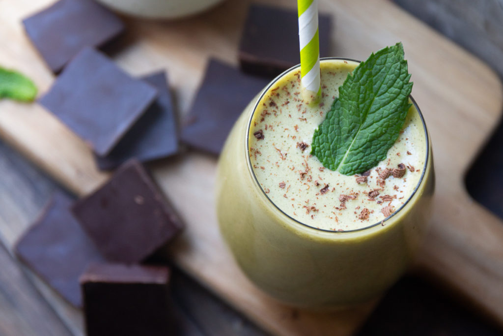 low carb smoothies peppermint patty