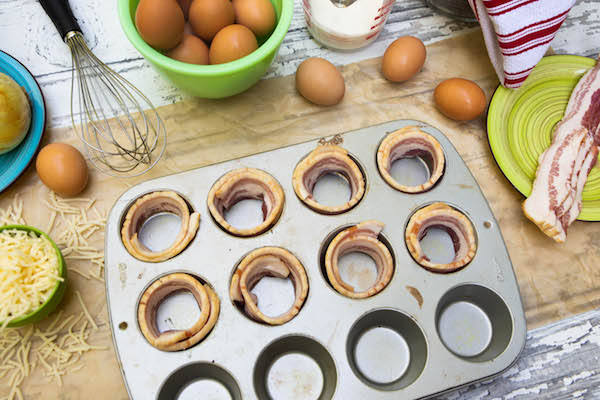 Bacon Wrapped Western Quiches