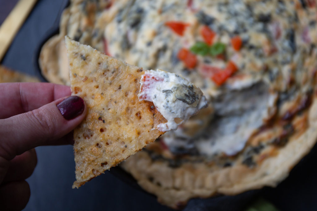 Spinach and Roasted Red Pepper Dip